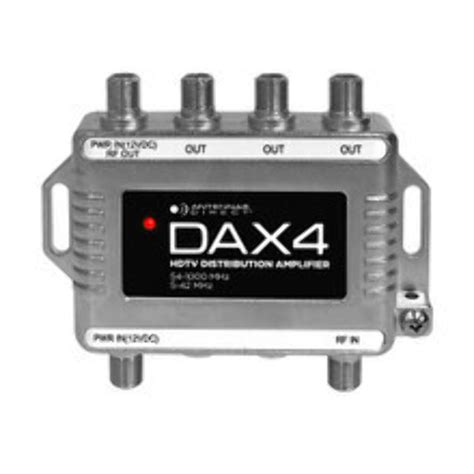 4 port distribution box for cable and antenna signal|Antennas Direct DAX4 TV Antenna Distribution Amplifier, 4 .